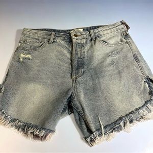 Free people denim shorts